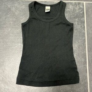 Kavio! girls black ribbed tank - size 3